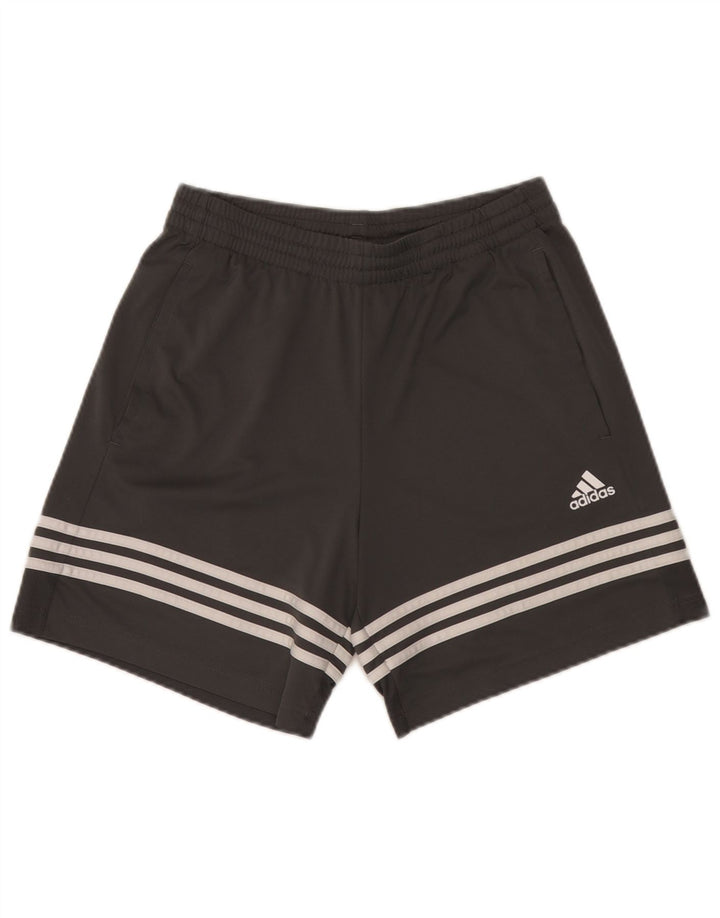 Мужские спортивные шорты Adidas, маленькие черные из полиэстера