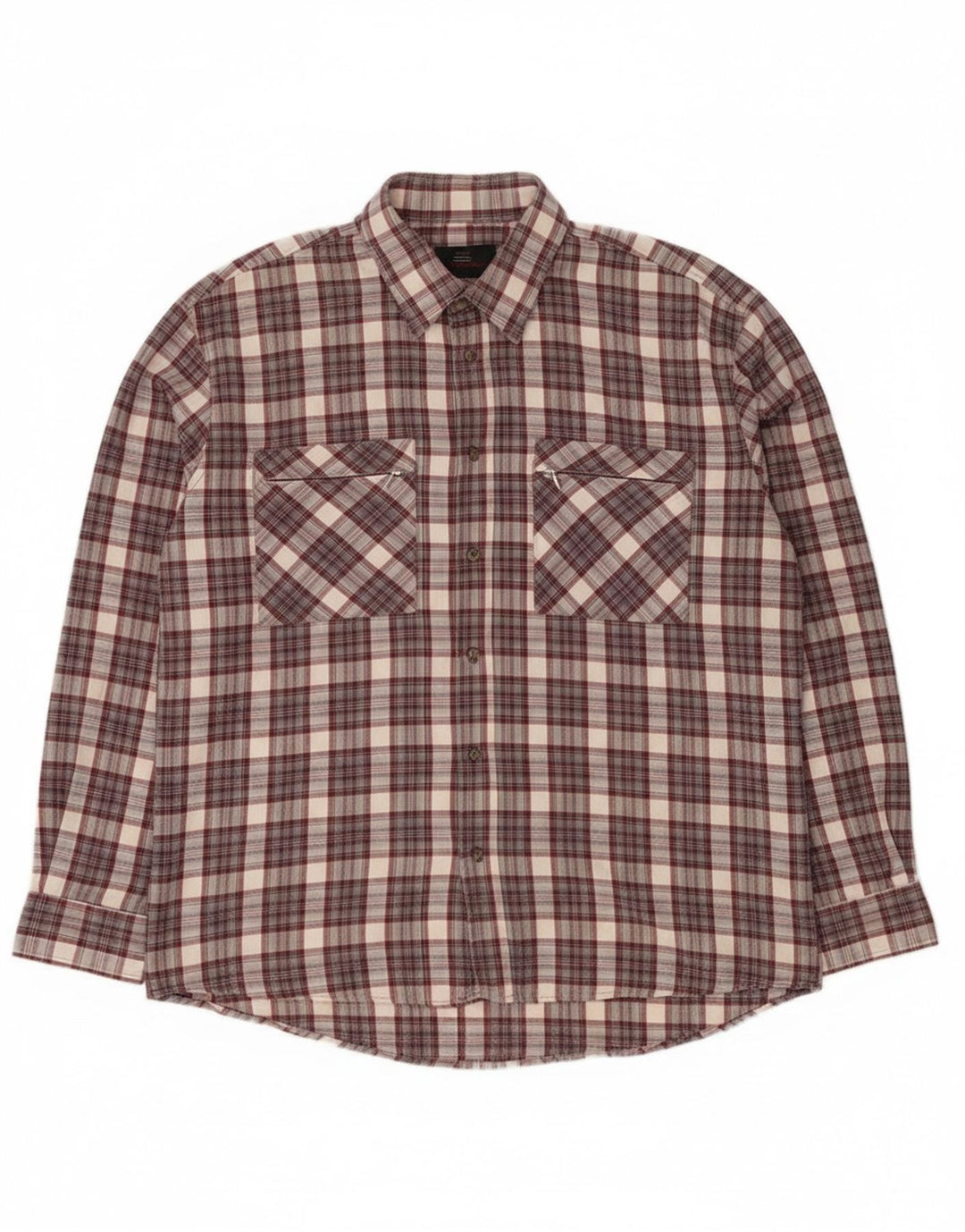 Мужская фланелевая рубашка European Project XL, серая клетка, хлопок