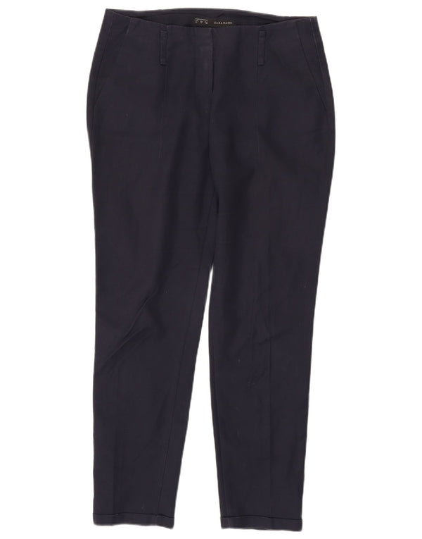 Женские брюки-чиносы Zara Slim Fit EU 36 XS W26 L27 Темно-синие, хлопок