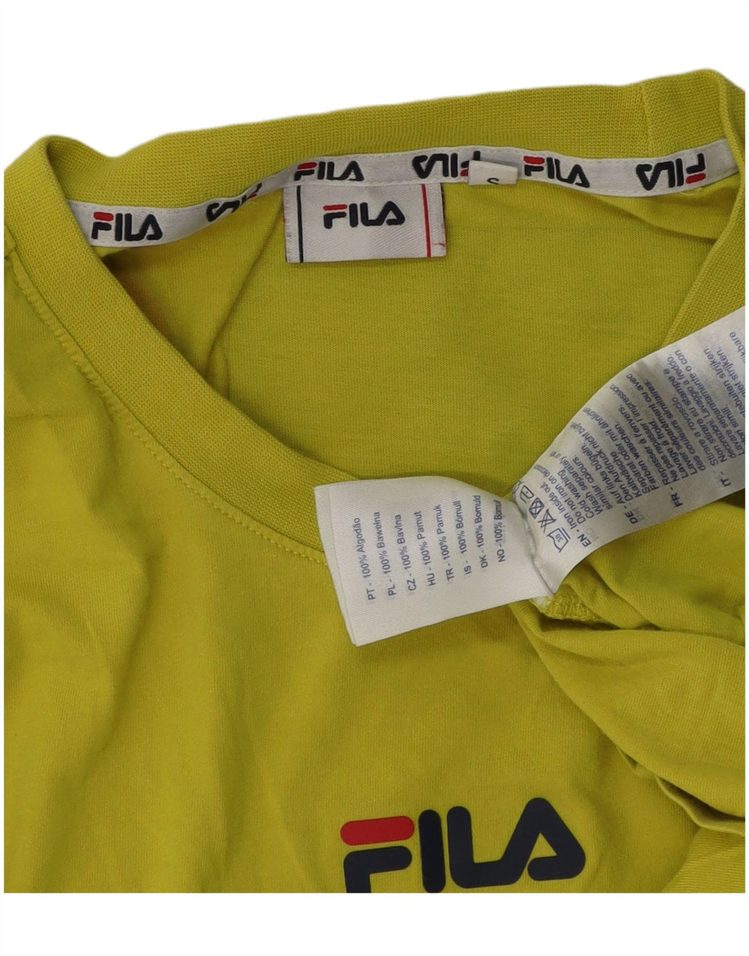 Fila Мужская футболка с рисунком, маленький зеленый хлопок