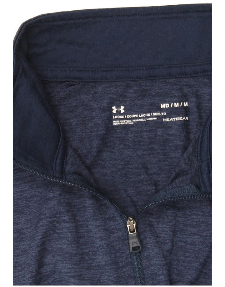 Мужской пуловер-спортивный костюм Under Armour Heat Gear, средний темно-синий в крапинку