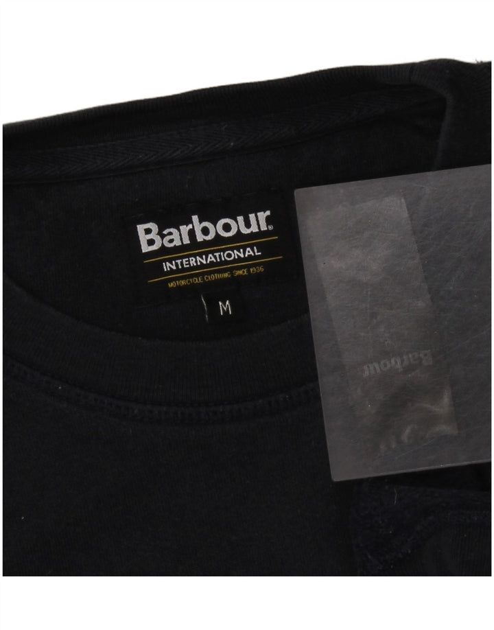 BARBOUR Мужской свитшот с графическим рисунком, средний темно-синий хлопковый джемпер