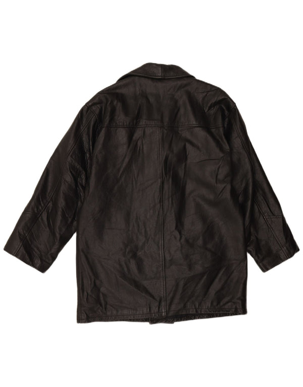 Мужская кожаная куртка VINTAGE IT 48 Medium Black Leather