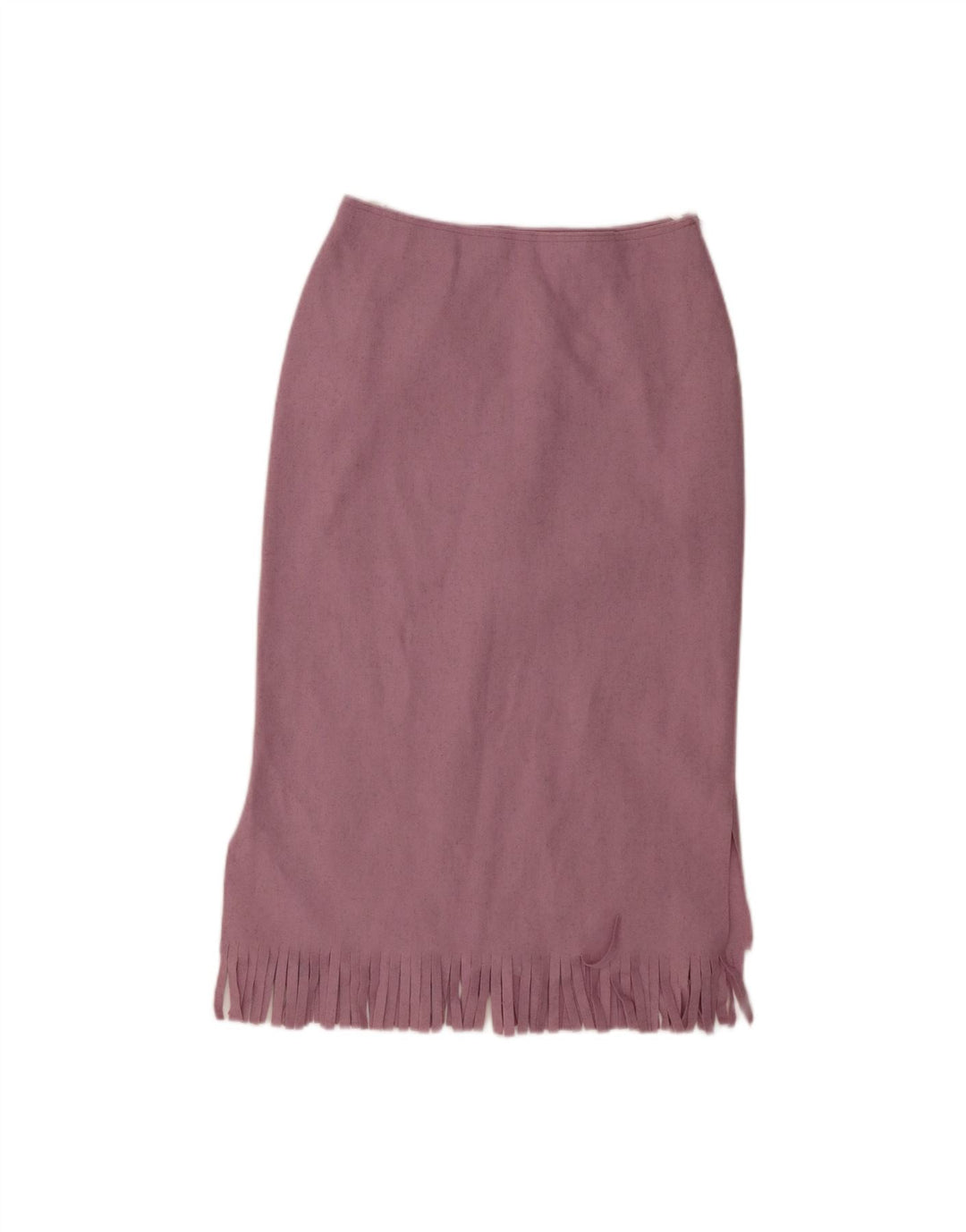 BENETTON Womens Midi Skirt IT 42 Medium W28  Purple Wool