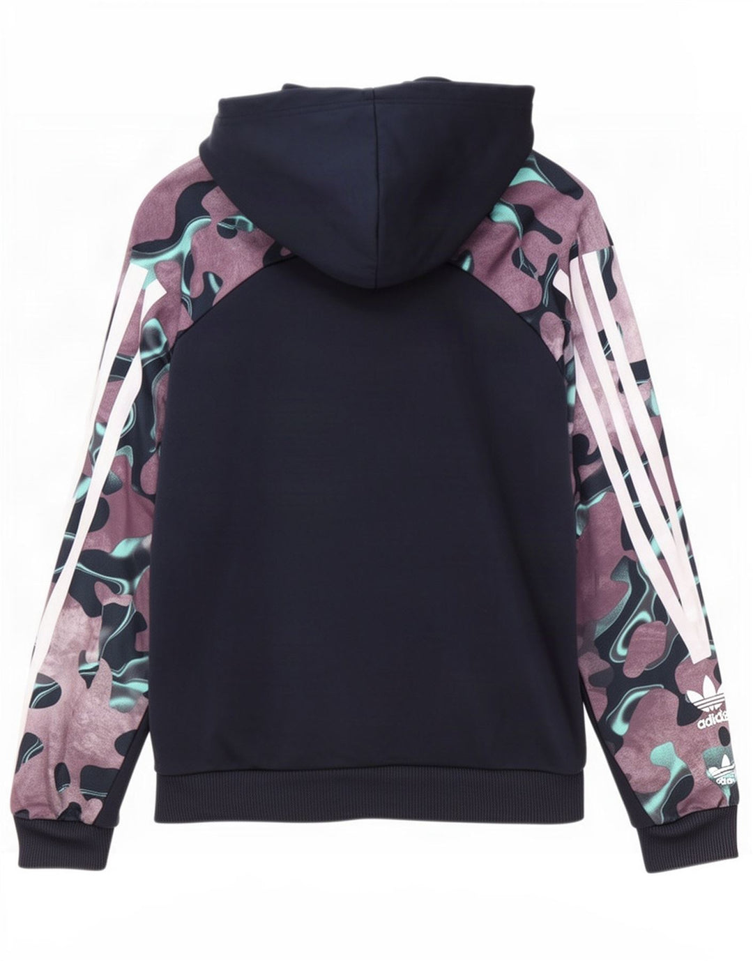 Мужской джемпер с капюшоном Adidas, маленький, темно-синий, камуфляжный, полиэстер