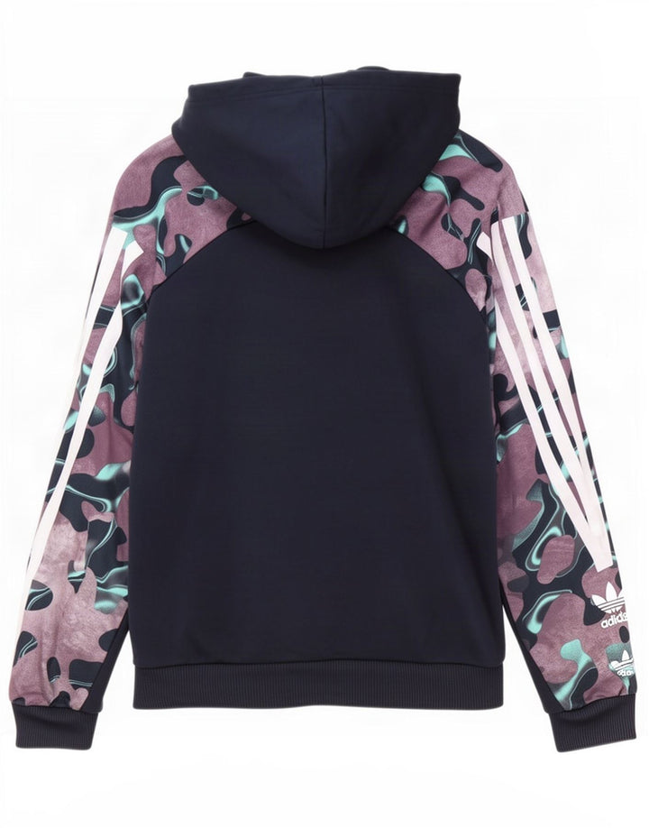 Мужской джемпер с капюшоном Adidas, маленький, темно-синий, камуфляжный, полиэстер