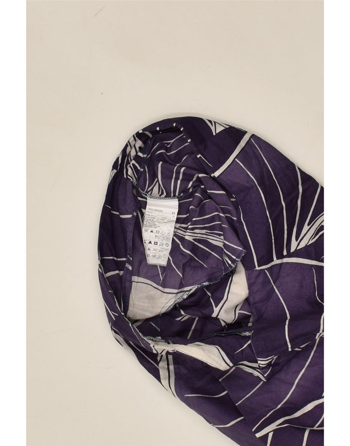 BENETTON Womens Graphic Chino Shorts EU 44 XL W36 Purple Cotton | Vintage Benetton | Thrift | Second-Hand Benetton | Used Clothing | Messina Hembry 