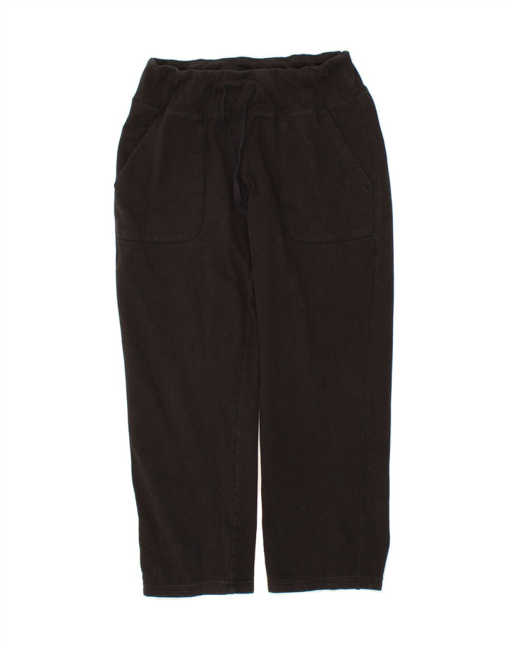 EDDIE BAUER Womens Tracksuit Trousers UK 14 Medium  Black Cotton Vintage Eddie Bauer and Second-Hand Eddie Bauer from Messina Hembry 