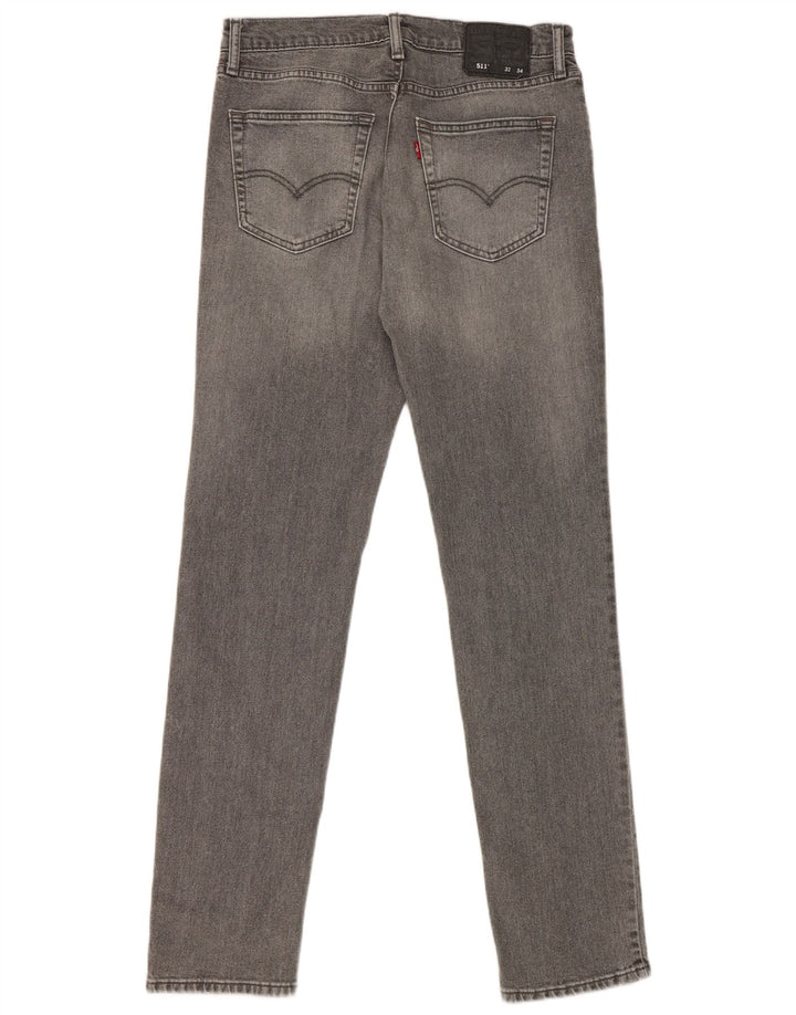 Мужские джинсы Levi's 511 Slim W32 L34 Серые хлопковые