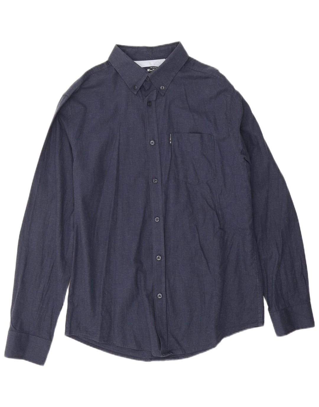Мужская рубашка Ben Sherman, большой размер, темно-синий, хлопок