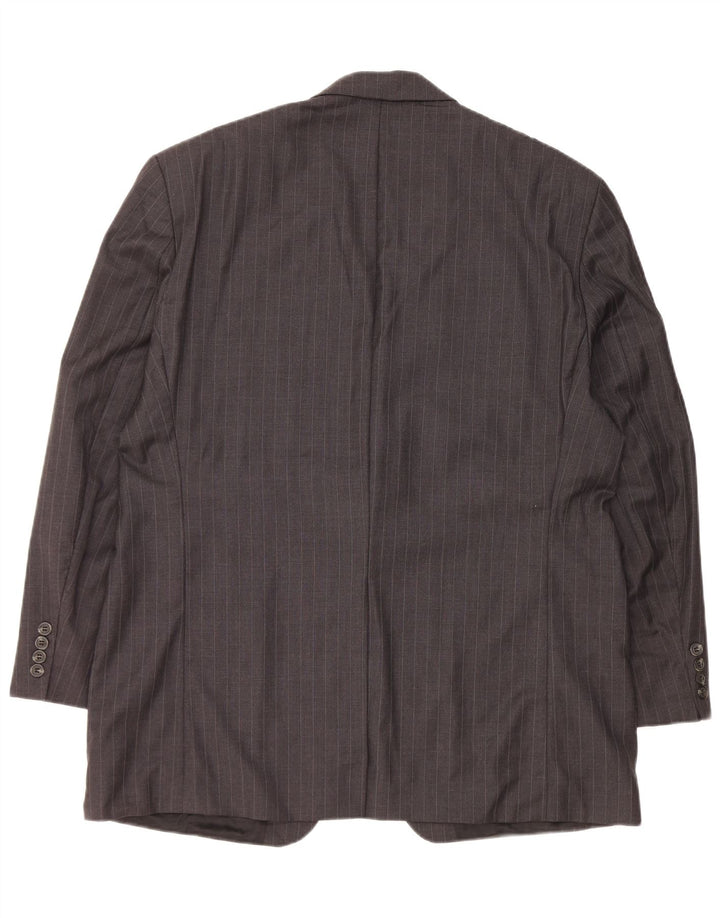 Мужской пиджак с 2 пуговицами Ralph Lauren, Великобритания, 44 XL, серый, шерстяной в тонкую полоску