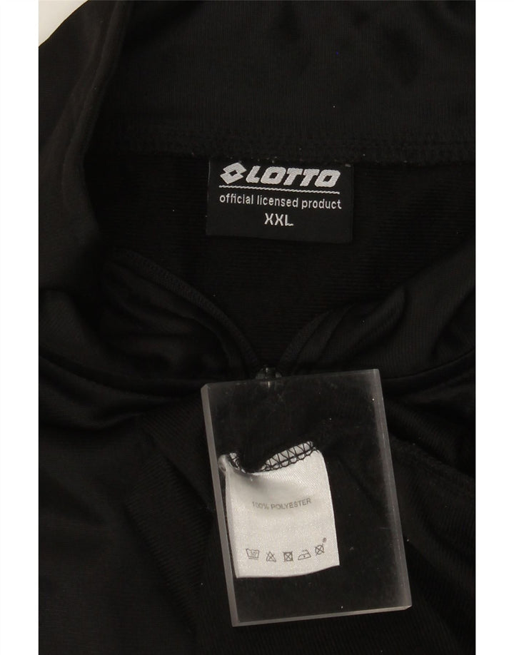 Мужской спортивный костюм Lotto, верхняя куртка 2XL, черный полиэстер