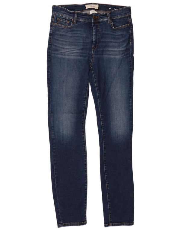 Женские джинсы скинни Max Mara, Великобритания, 16, большие, W36, L31, темно-синие, хлопок