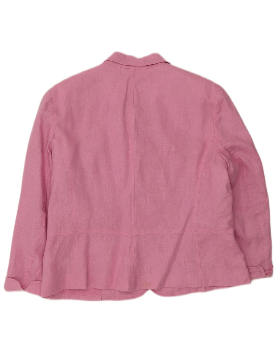 Женский пиджак Chaps с 4 пуговицами и рукавами 3/4, Великобритания, 18 XL, розовый льняной цвет