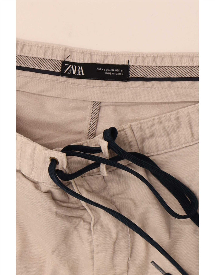 Женские шорты чинос Zara EU 40 Medium W31 Бежевые