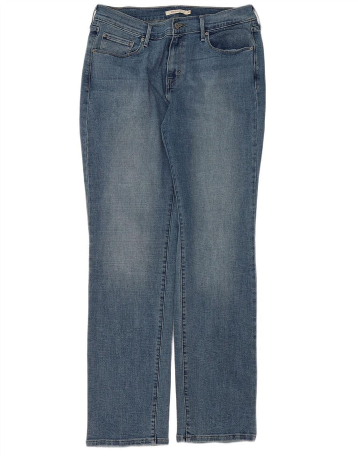 Женские длинные прямые джинсы LEVI'S, размер США 10, большие размеры W30 L34, синий хлопок