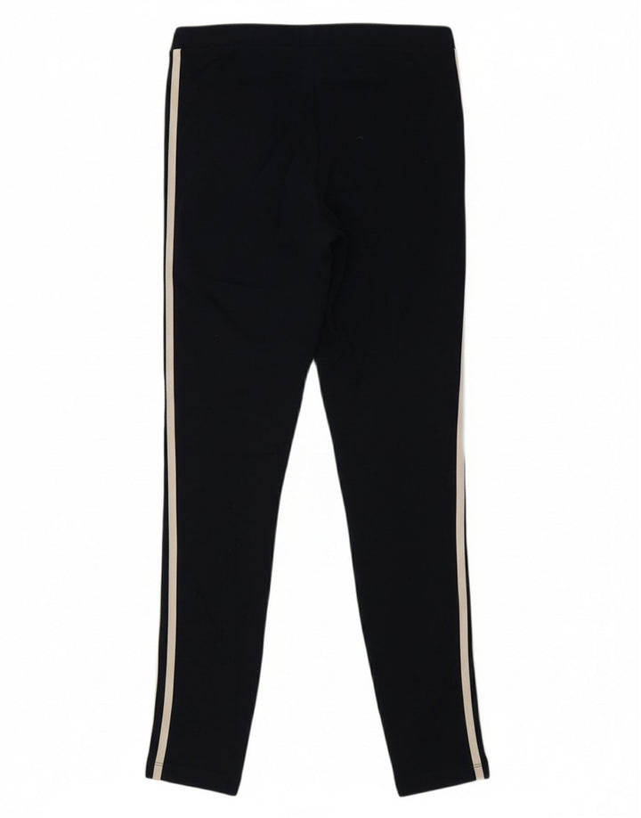 ADIDAS Womens Leggings UK 10 Small  Black Cotton
