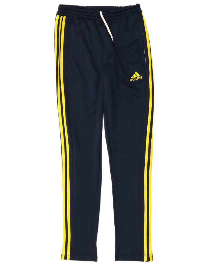Мужские спортивные брюки Adidas, маленькие темно-синие, полиэстер