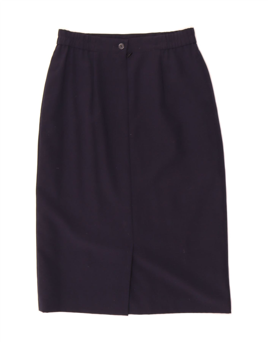 VINTAGE Womens Pencil Skirt UK 12 Medium W28 Navy Blue Vintage Vintage and Second-Hand Vintage from Messina Hembry 