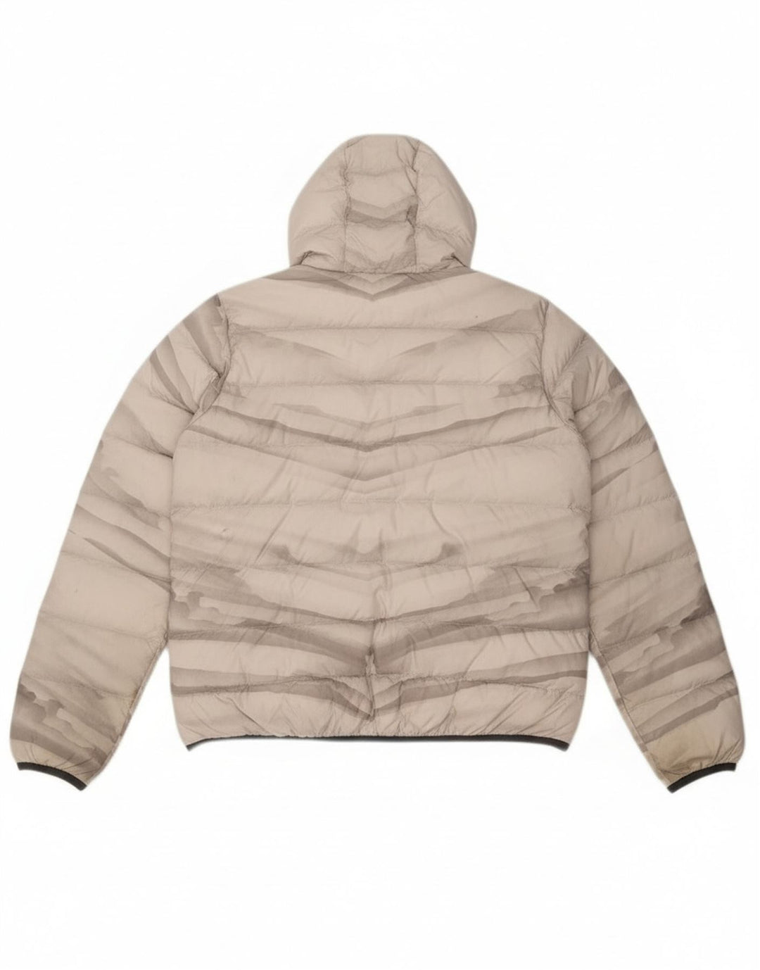 Женская стеганая куртка с капюшоном Jack Wolfskin UK 18 XL, серый полиэстер тай-дай