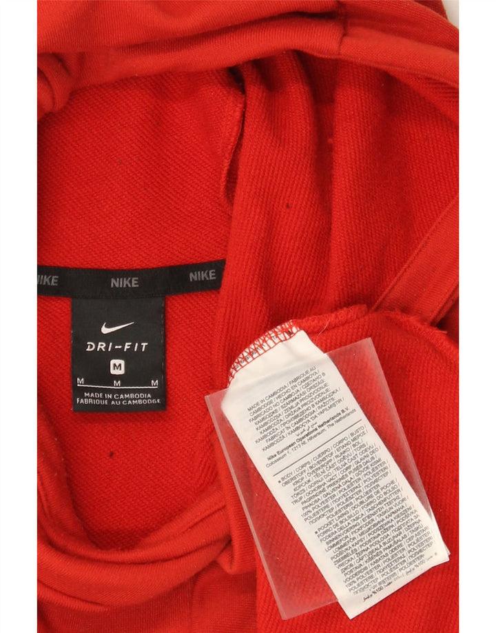 Мужской джемпер с капюшоном Nike Dri Fit с рисунком, средний оранжевый, полиэстер