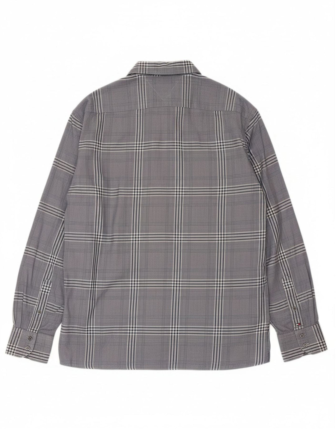 TOMMY HILFIGER Mens Flannel Shirt 2XL Blue Check Cotton