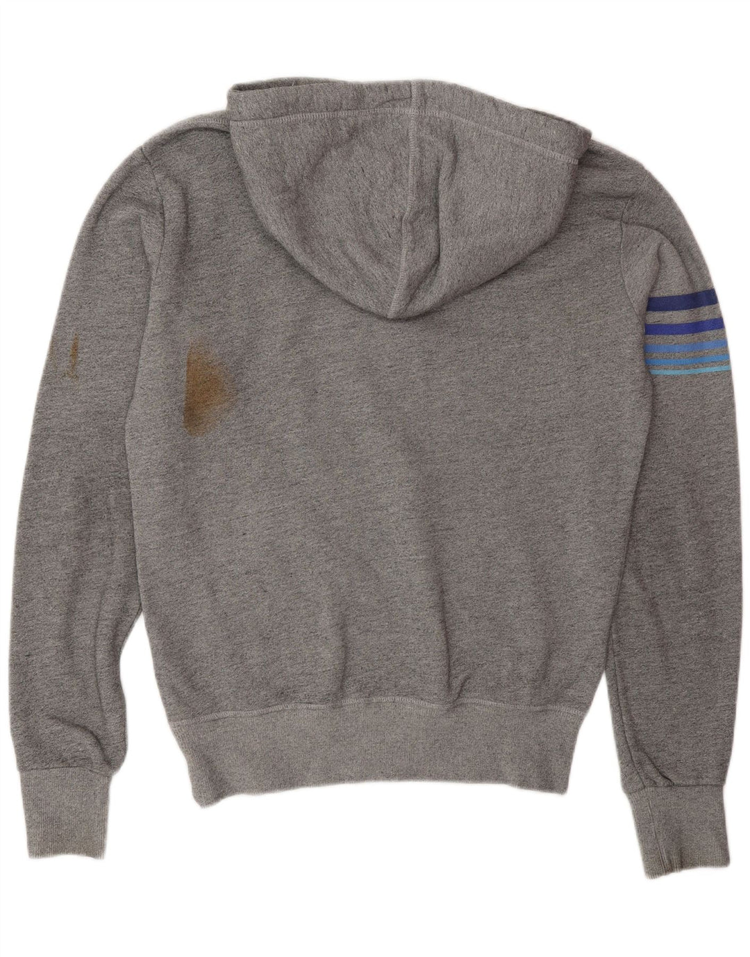 Мужской джемпер с капюшоном Superdry с рисунком, средний серый, хлопок
