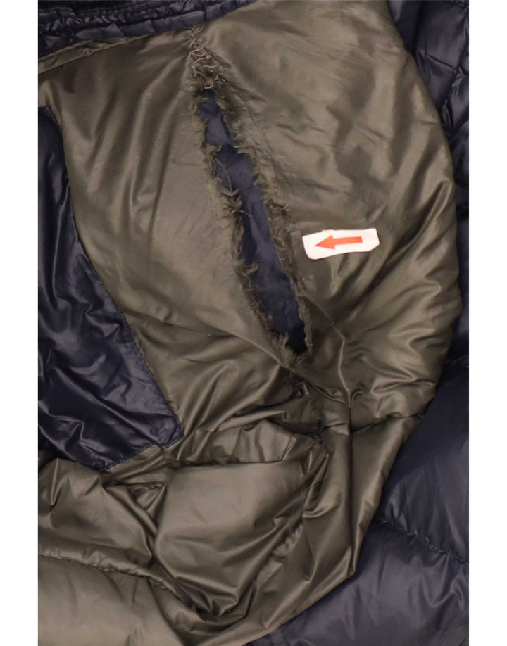 Мужская утепленная куртка с капюшоном Blauer UK 40, большая, темно-синяя, полиамид
