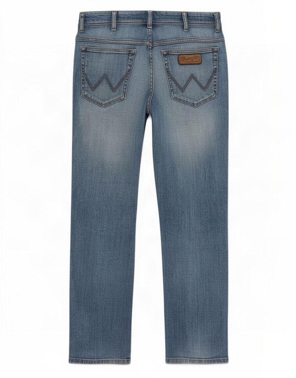 Мужские прямые джинсы Wrangler Texas Stretch W36 L30, синий хлопок