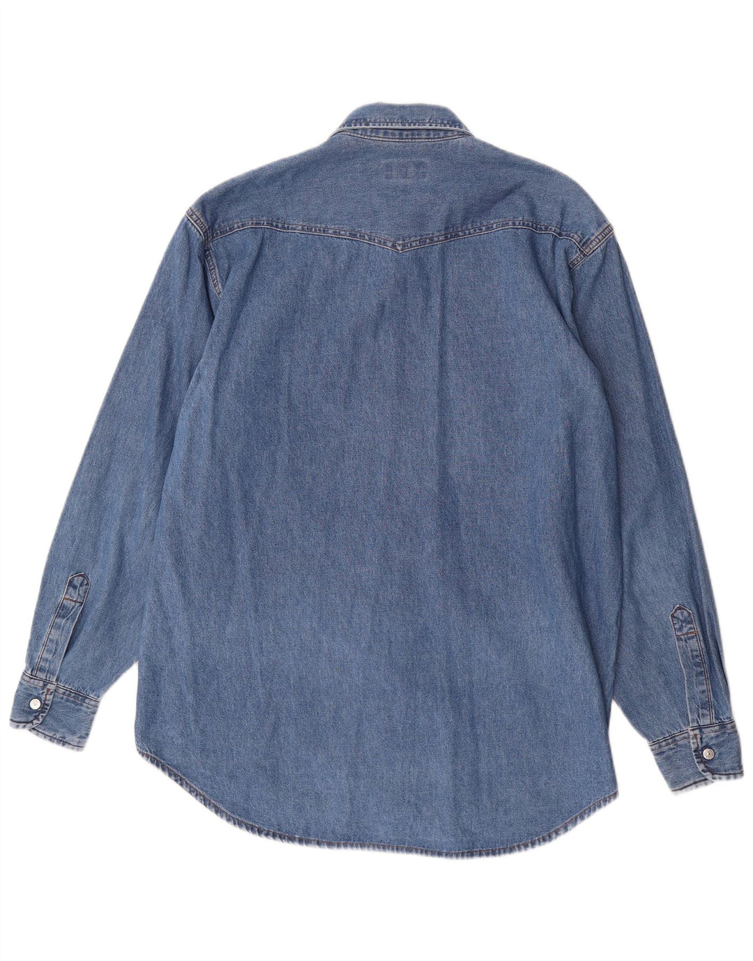 CARRERA Мужская джинсовая рубашка из хлопка среднего синего цвета