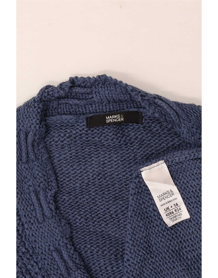 Женский кардиган с рукавом 3/4 Marks & Spencer UK 14, средний синий
