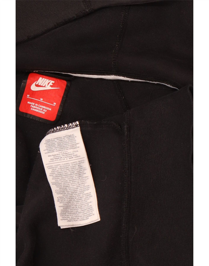 Мужской свитер с капюшоном на молнии Nike среднего размера, черный, хлопок