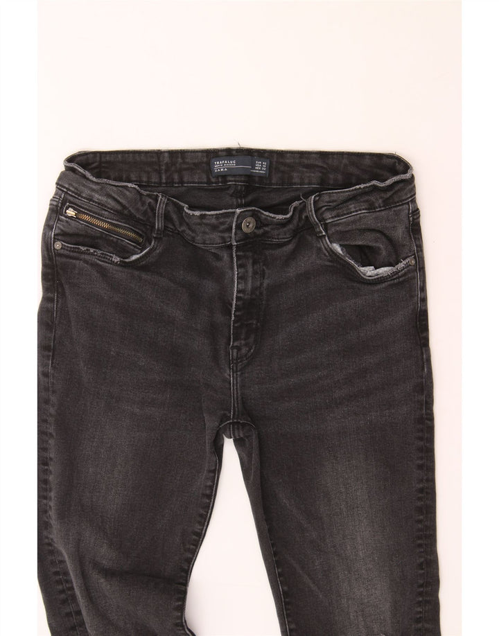 ZARA Womens Distressed Slim Jeans EU 42 Large W30 L27 Grey Cotton Vintage Zara and Second-Hand Zara from Messina Hembry 