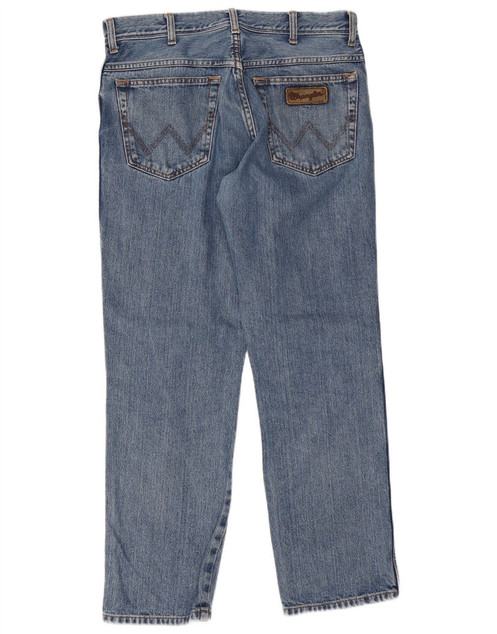 Мужские прямые джинсы Wrangler Texas W34 L30, синий хлопок