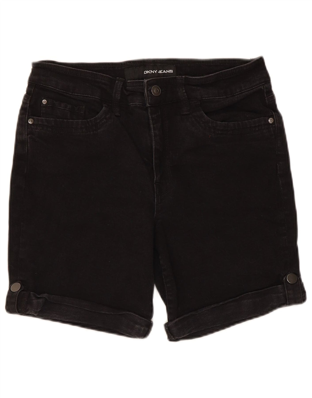 Женские джинсовые шорты Dkny US 12, большие размеры W30, черный хлопок