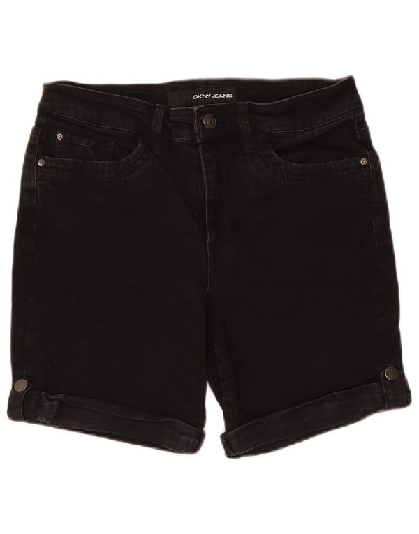 Женские джинсовые шорты Dkny US 12, большие размеры W30, черный хлопок