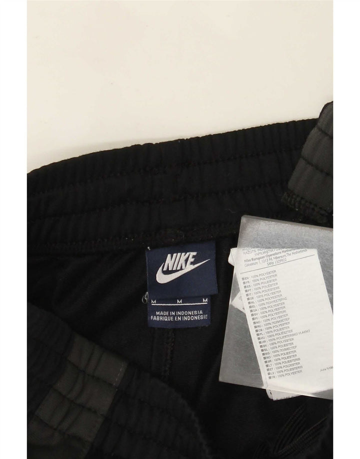 Мужские спортивные брюки Nike, джоггеры, средний черный, полиэстер с цветными блоками