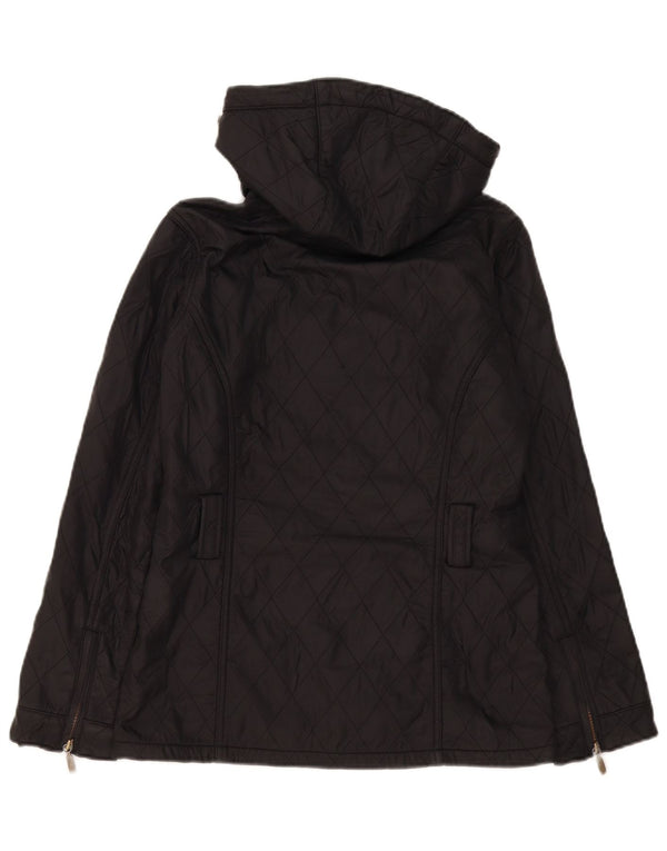 Женская стеганая куртка с капюшоном Barbour UK 8, маленькая, черная