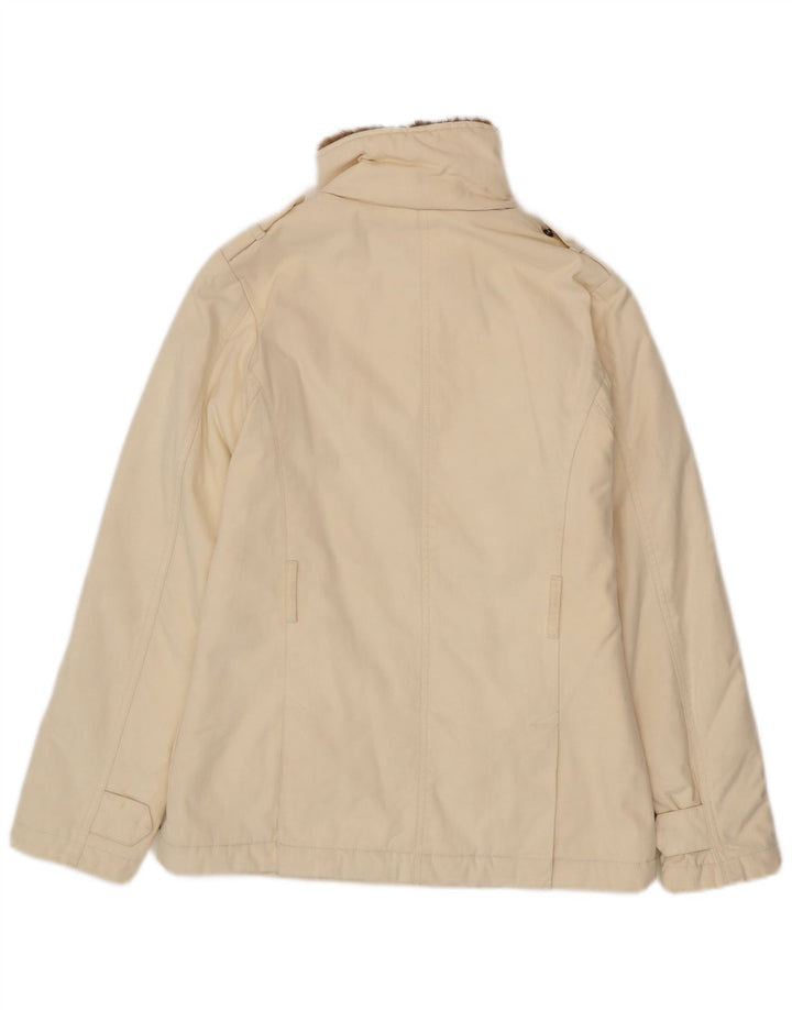 Женская куртка в стиле милитари Woolrich UK 6 XS, бежевый нейлон