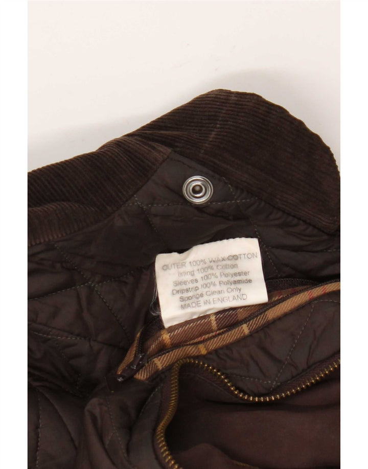 Женская куртка Barbour из вощеного хлопка UK 8, маленькая коричневая