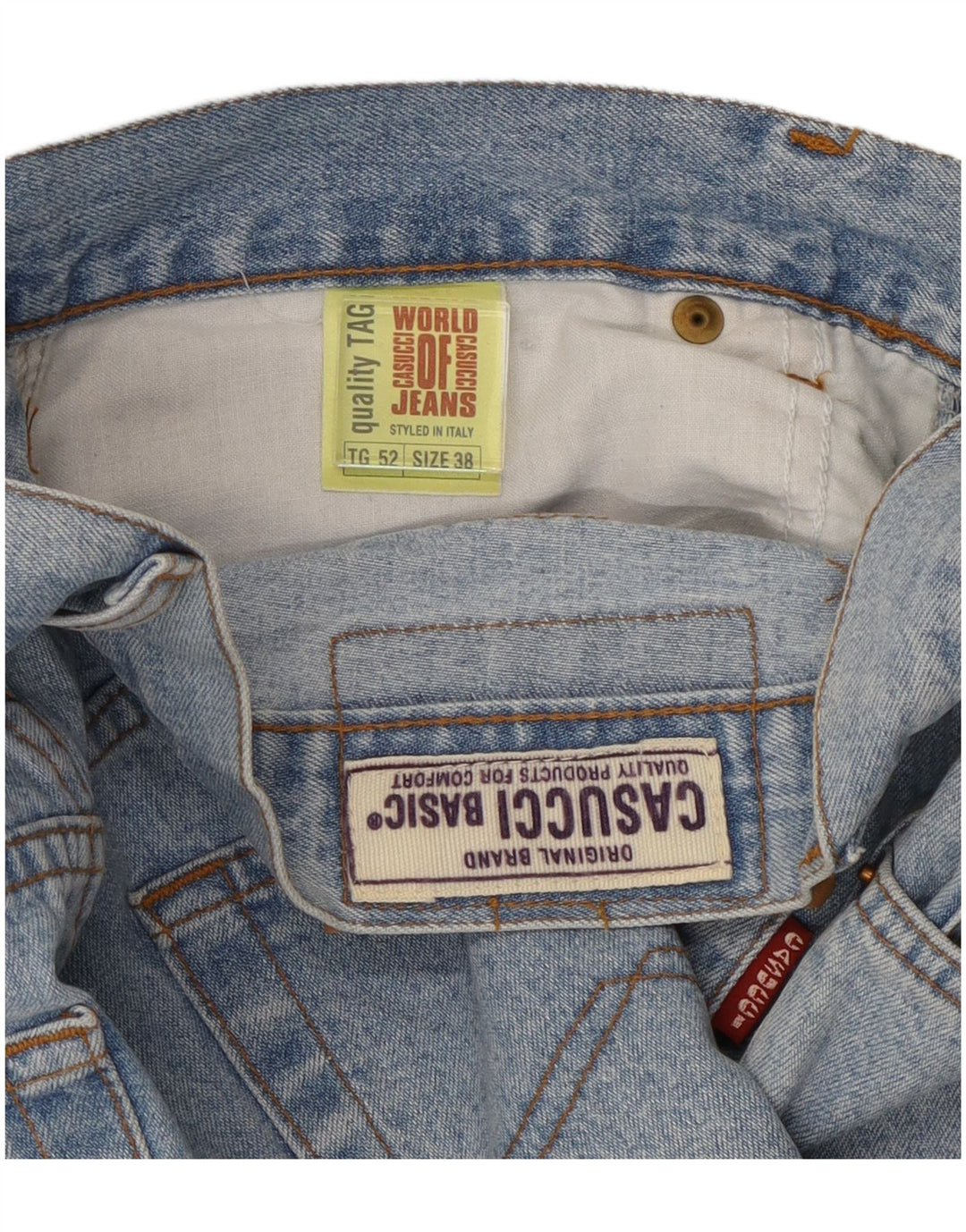 Мужские прямые джинсы CASUCCI IT 52 XL W38 L33 синие, хлопок