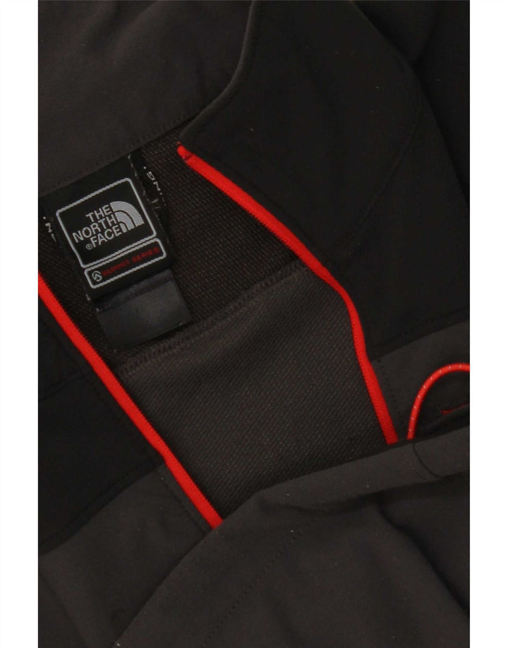 Мужской пуловер с воротником на молнии The North Face, маленький серый цветной блок