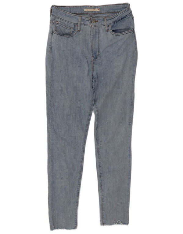 Женские джинсы скинни Levi's 721 с высокой посадкой W28 L28, синие, хлопок