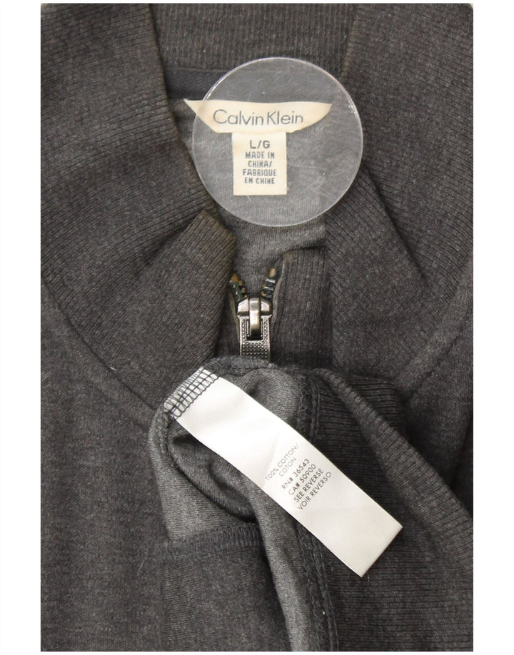 CALVIN KLEIN Мужской спортивный костюм, верхняя куртка, большой серый хлопок