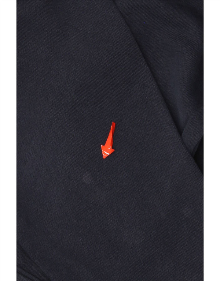 Мужской свитшот с воротником на молнии Asics, маленький темно-синий