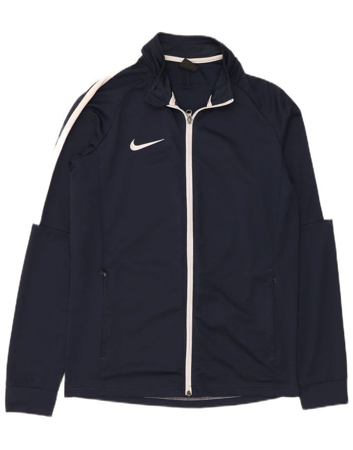 Мужская спортивная куртка Nike Dri Fit, средний темно-синий полиэстер