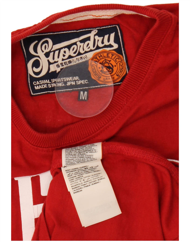 Superdry Мужская футболка с рисунком Tigers Top Medium Red Cotton