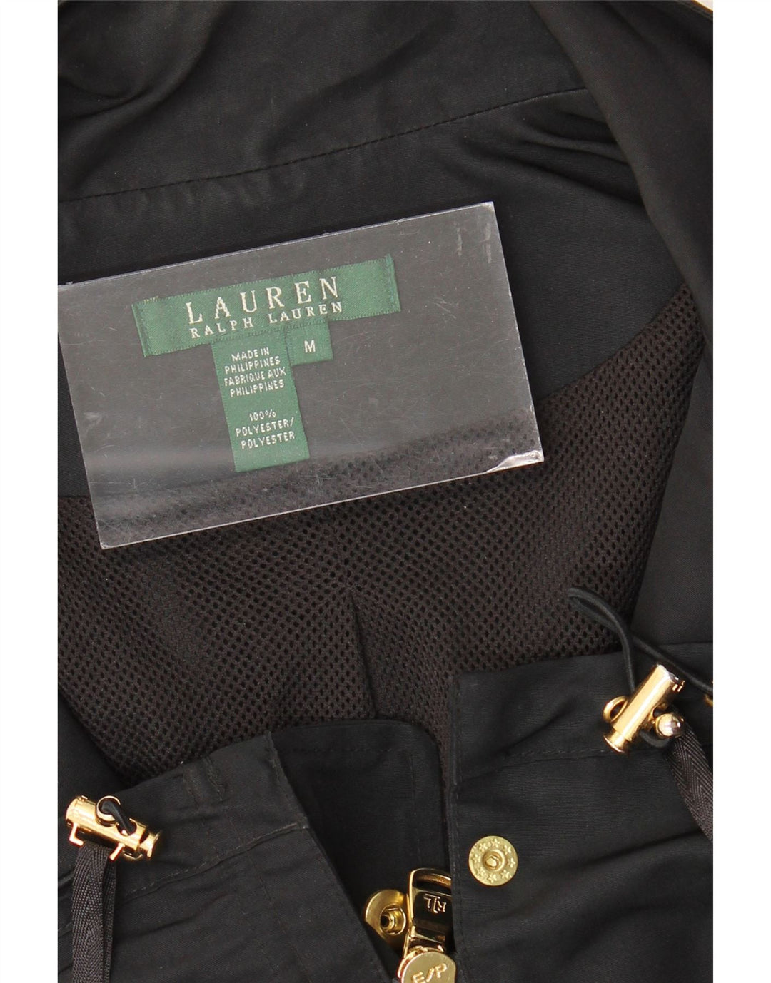 Женская куртка RALPH LAUREN UK 14, средний черный, полиэстер