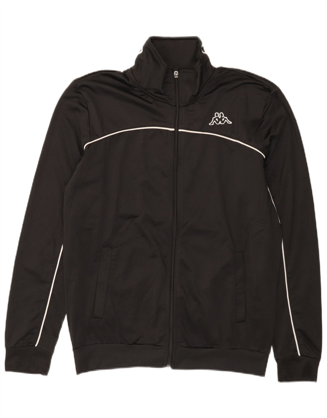 KAPPA Мужской спортивный костюм с графическим рисунком, верхняя куртка, большой черный полиэстер