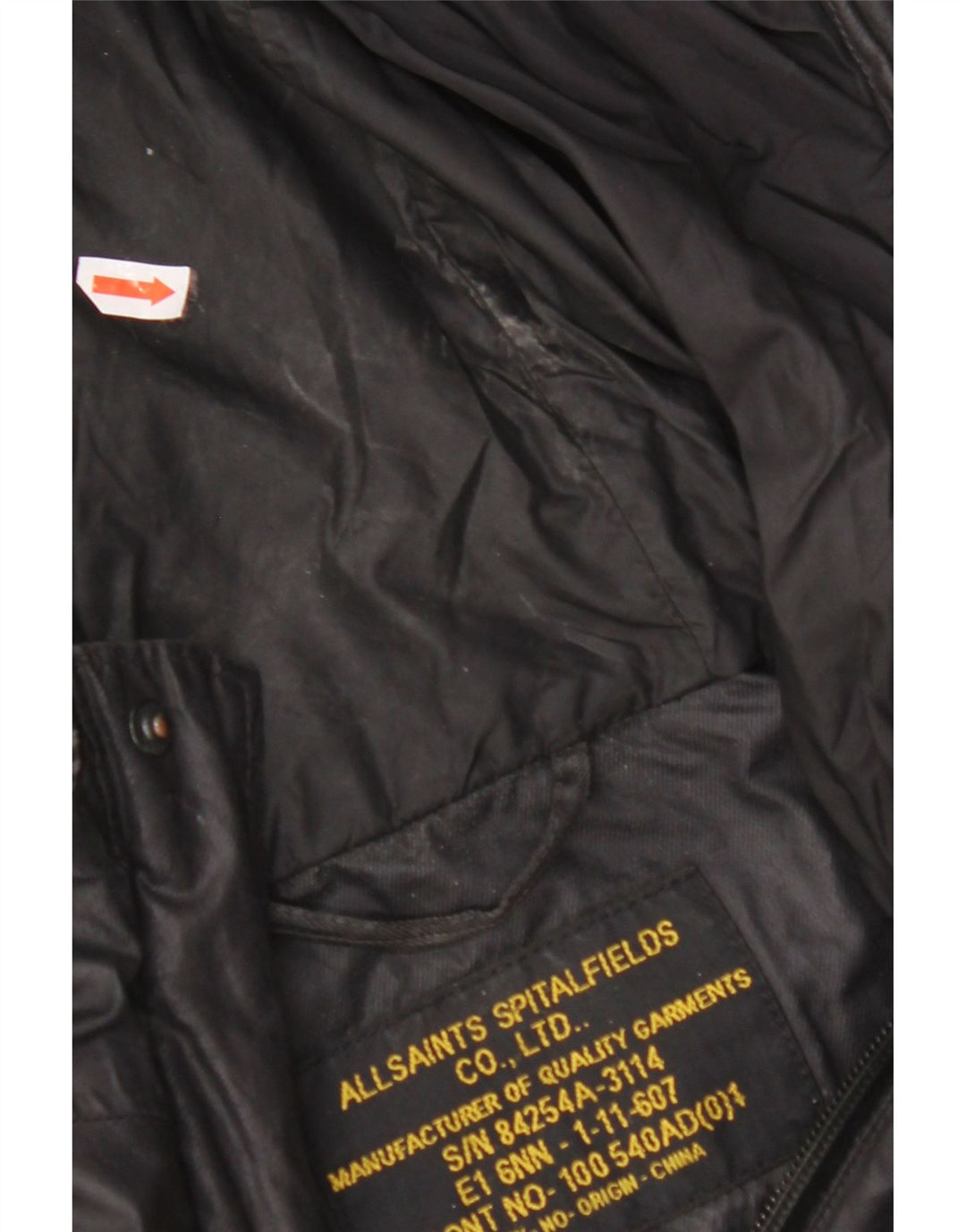 Мужская куртка с капюшоном ALL SAINTS UK 38, средний черный